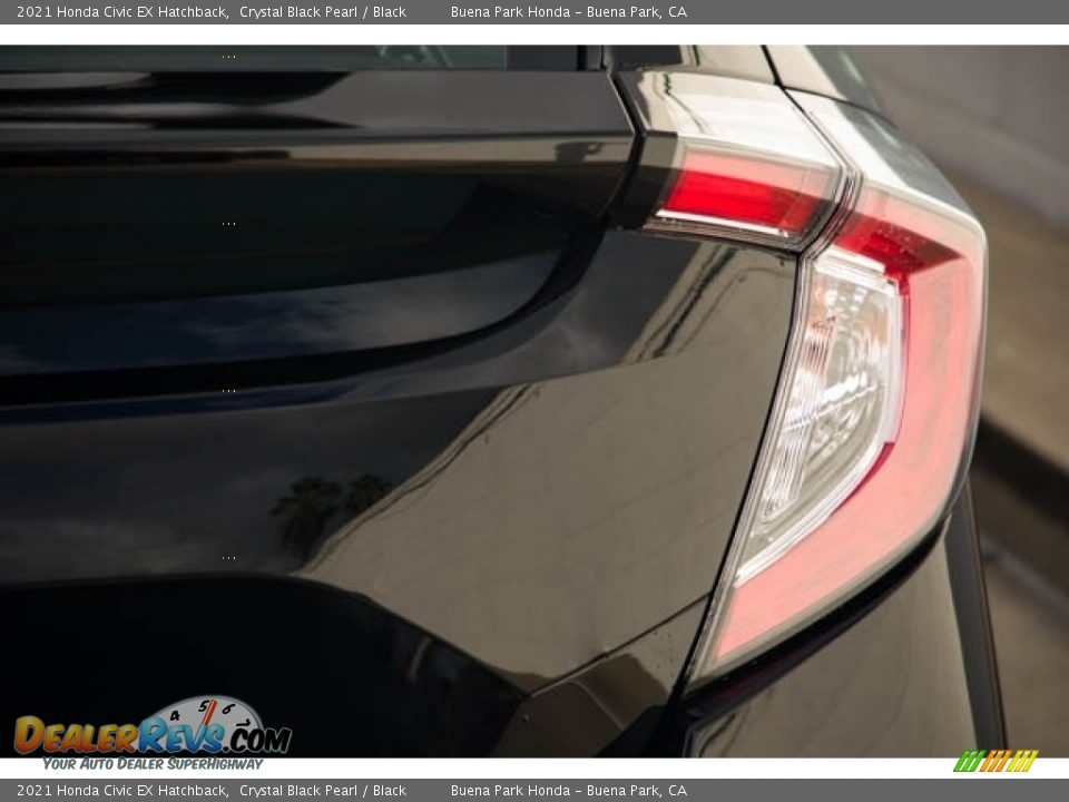 2021 Honda Civic EX Hatchback Crystal Black Pearl / Black Photo #7
