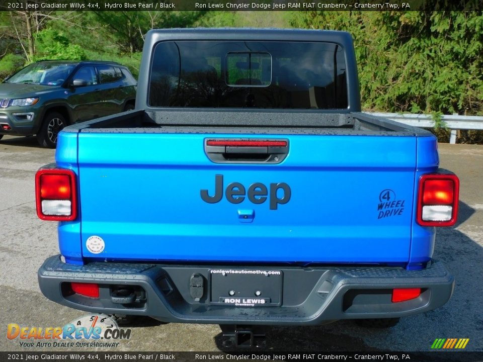 2021 Jeep Gladiator Willys 4x4 Hydro Blue Pearl / Black Photo #6