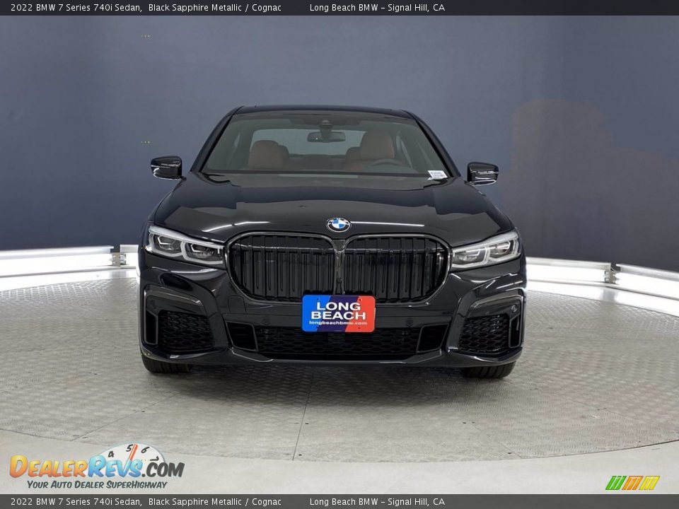 2022 BMW 7 Series 740i Sedan Black Sapphire Metallic / Cognac Photo #2