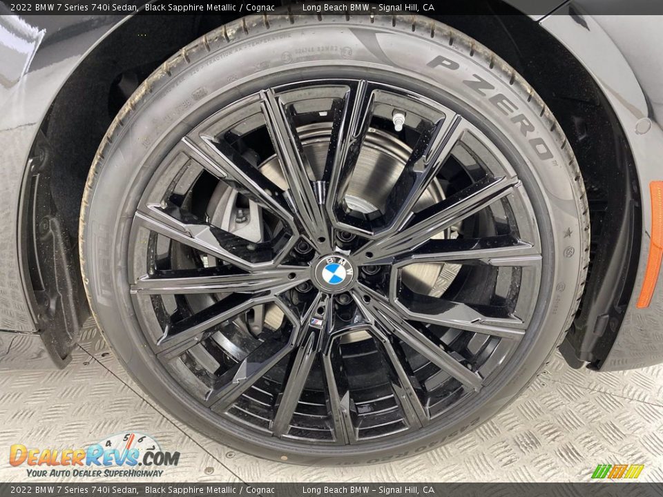 2022 BMW 7 Series 740i Sedan Black Sapphire Metallic / Cognac Photo #3