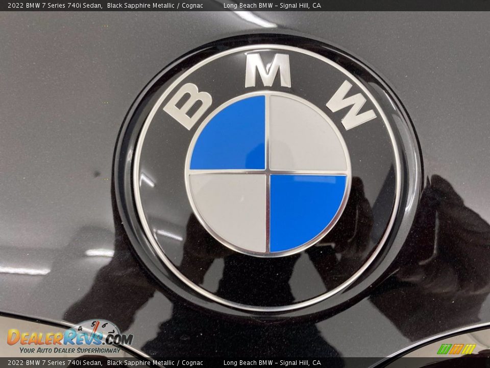 2022 BMW 7 Series 740i Sedan Black Sapphire Metallic / Cognac Photo #5