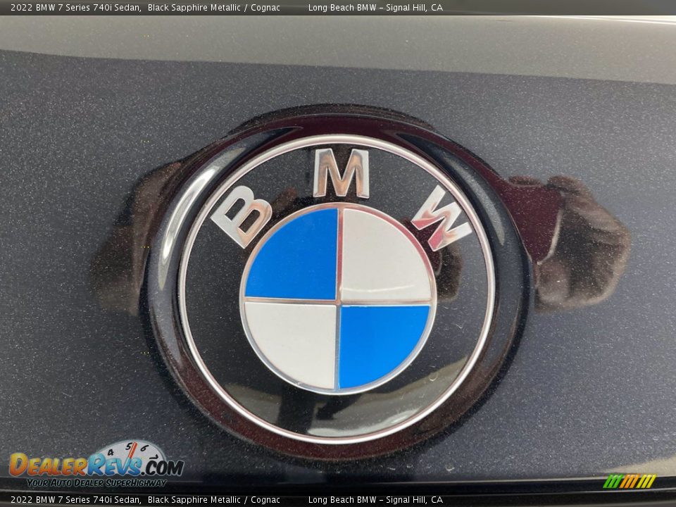 2022 BMW 7 Series 740i Sedan Black Sapphire Metallic / Cognac Photo #7