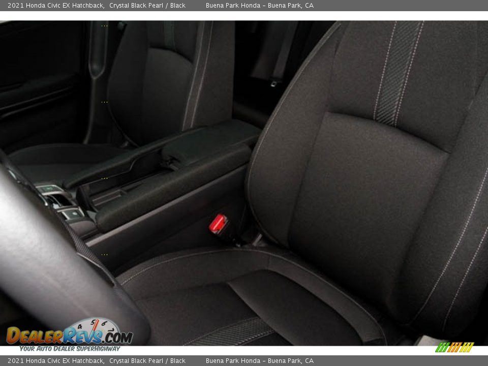2021 Honda Civic EX Hatchback Crystal Black Pearl / Black Photo #23