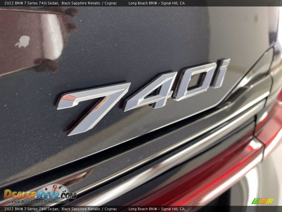 2022 BMW 7 Series 740i Sedan Black Sapphire Metallic / Cognac Photo #8
