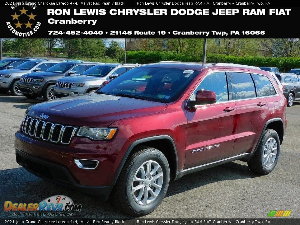 2021 Jeep Grand Cherokee Laredo 4x4 Velvet Red Pearl / Black Photo #1