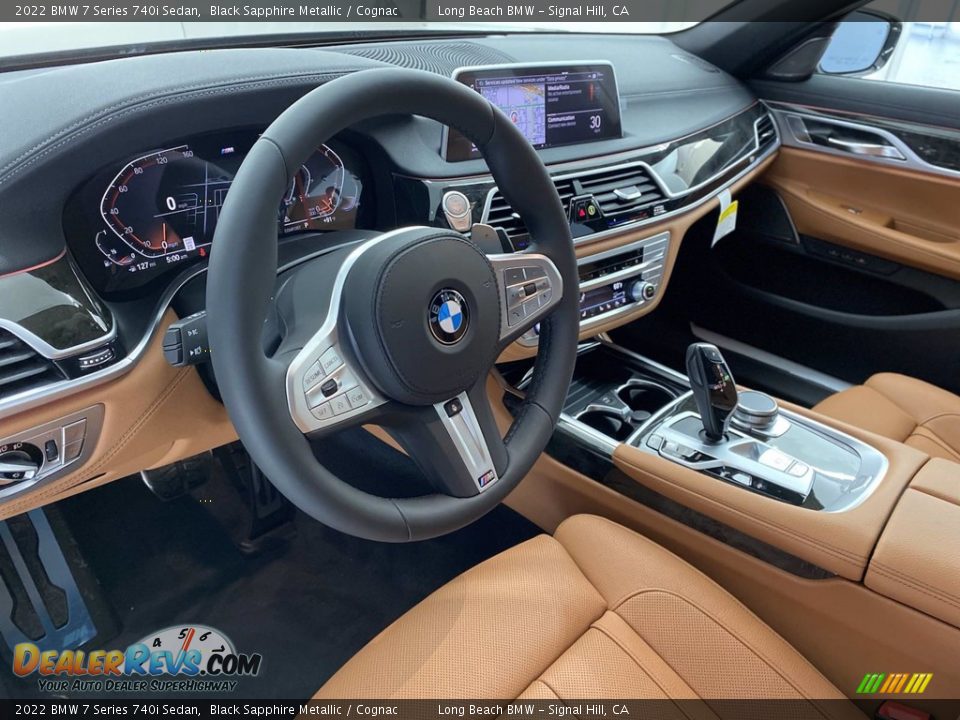 Cognac Interior - 2022 BMW 7 Series 740i Sedan Photo #12