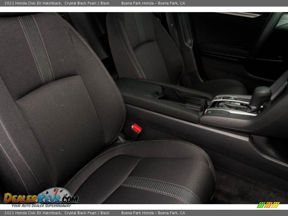 2021 Honda Civic EX Hatchback Crystal Black Pearl / Black Photo #30