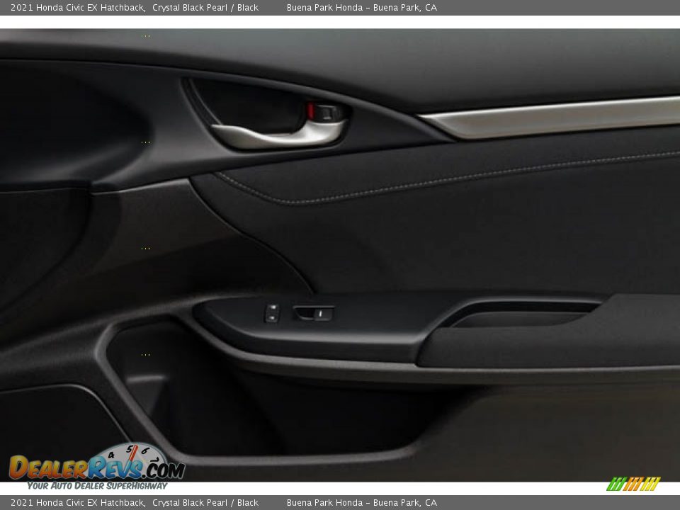 2021 Honda Civic EX Hatchback Crystal Black Pearl / Black Photo #35