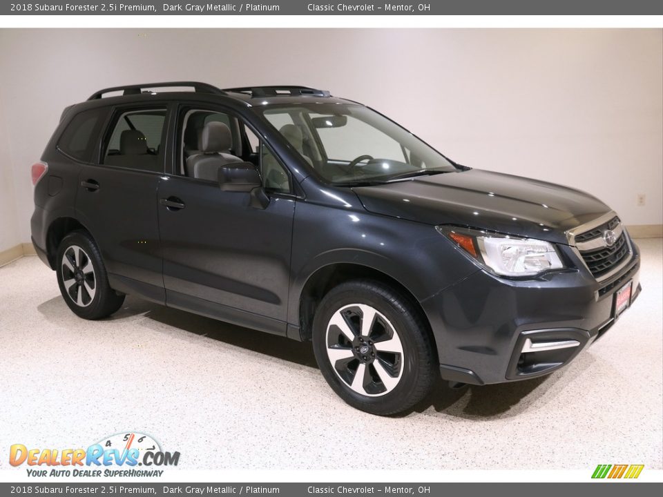 2018 Subaru Forester 2.5i Premium Dark Gray Metallic / Platinum Photo #1