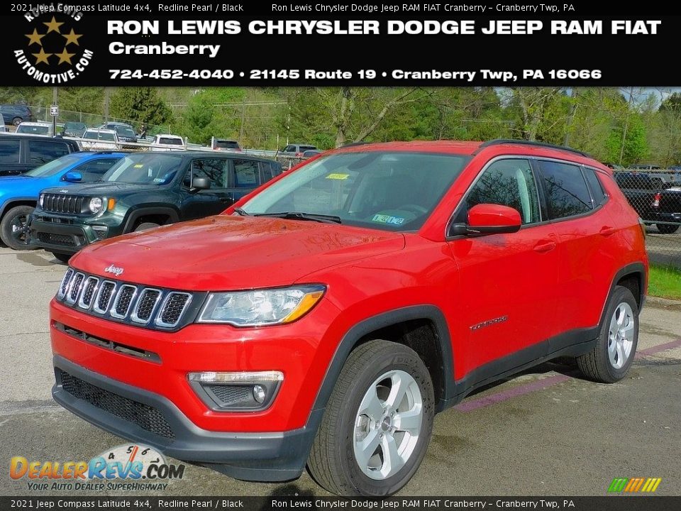 2021 Jeep Compass Latitude 4x4 Redline Pearl / Black Photo #1