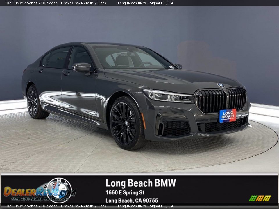 2022 BMW 7 Series 740i Sedan Dravit Gray Metallic / Black Photo #1