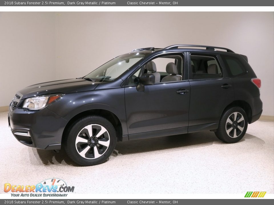 2018 Subaru Forester 2.5i Premium Dark Gray Metallic / Platinum Photo #3