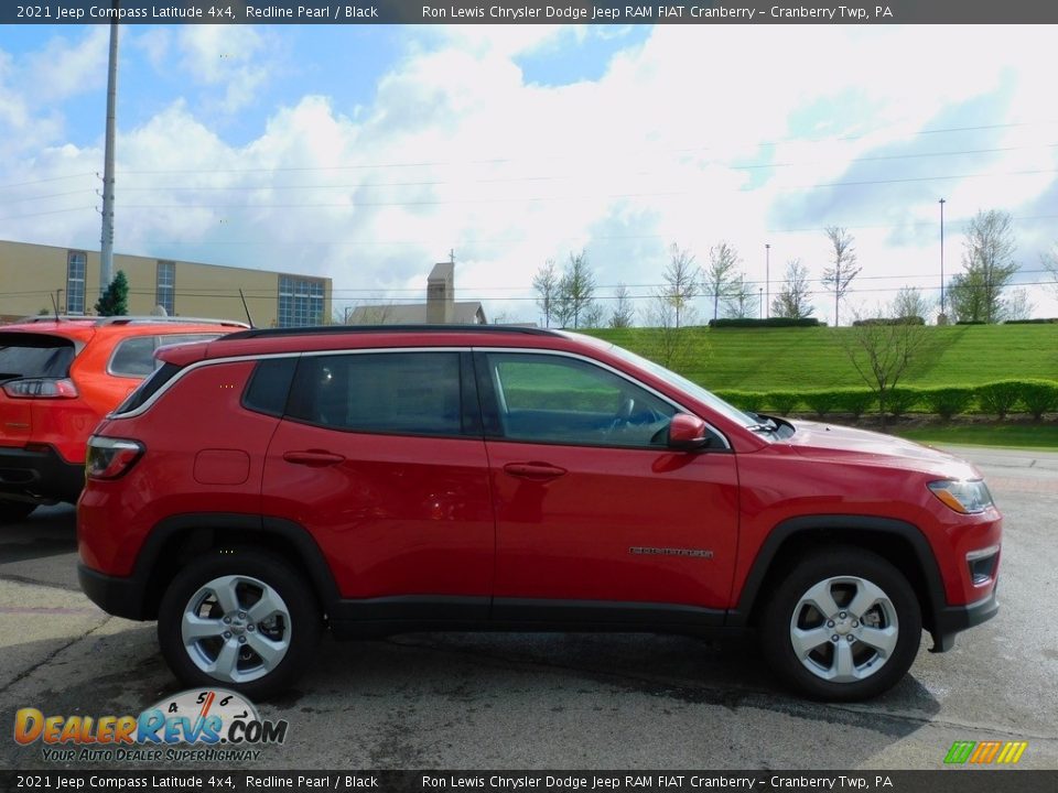 2021 Jeep Compass Latitude 4x4 Redline Pearl / Black Photo #4