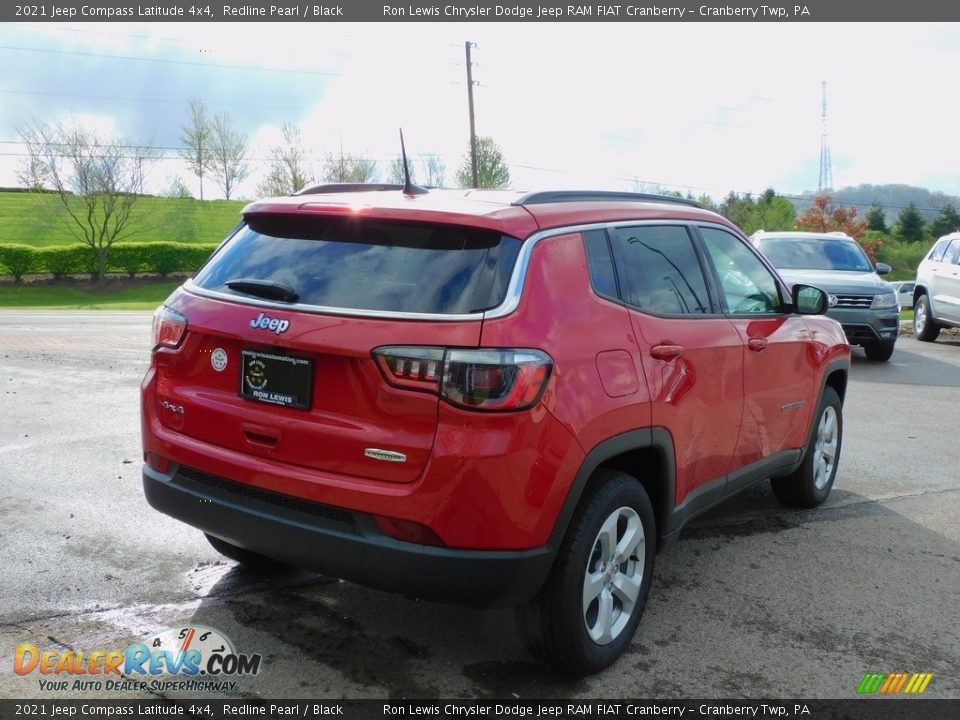 2021 Jeep Compass Latitude 4x4 Redline Pearl / Black Photo #5