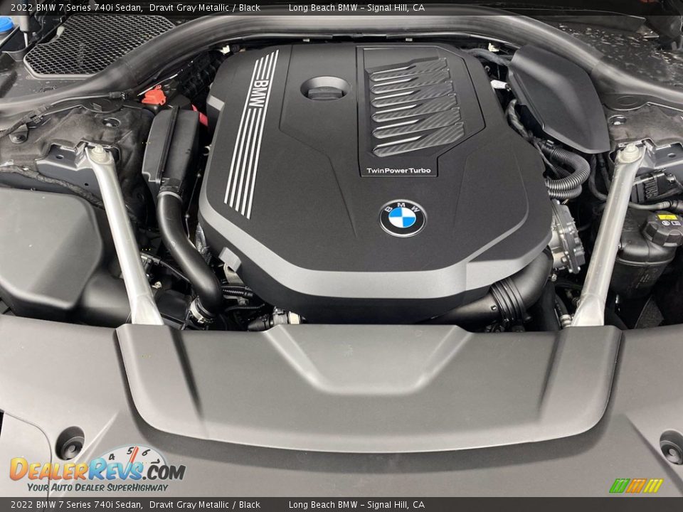 2022 BMW 7 Series 740i Sedan Dravit Gray Metallic / Black Photo #9