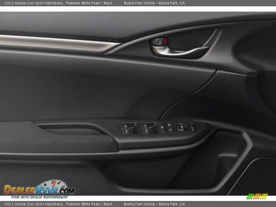 2021 Honda Civic Sport Hatchback Platinum White Pearl / Black Photo #31