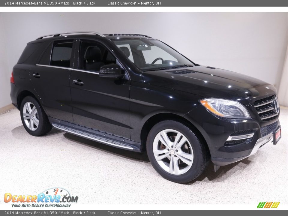 2014 Mercedes-Benz ML 350 4Matic Black / Black Photo #1