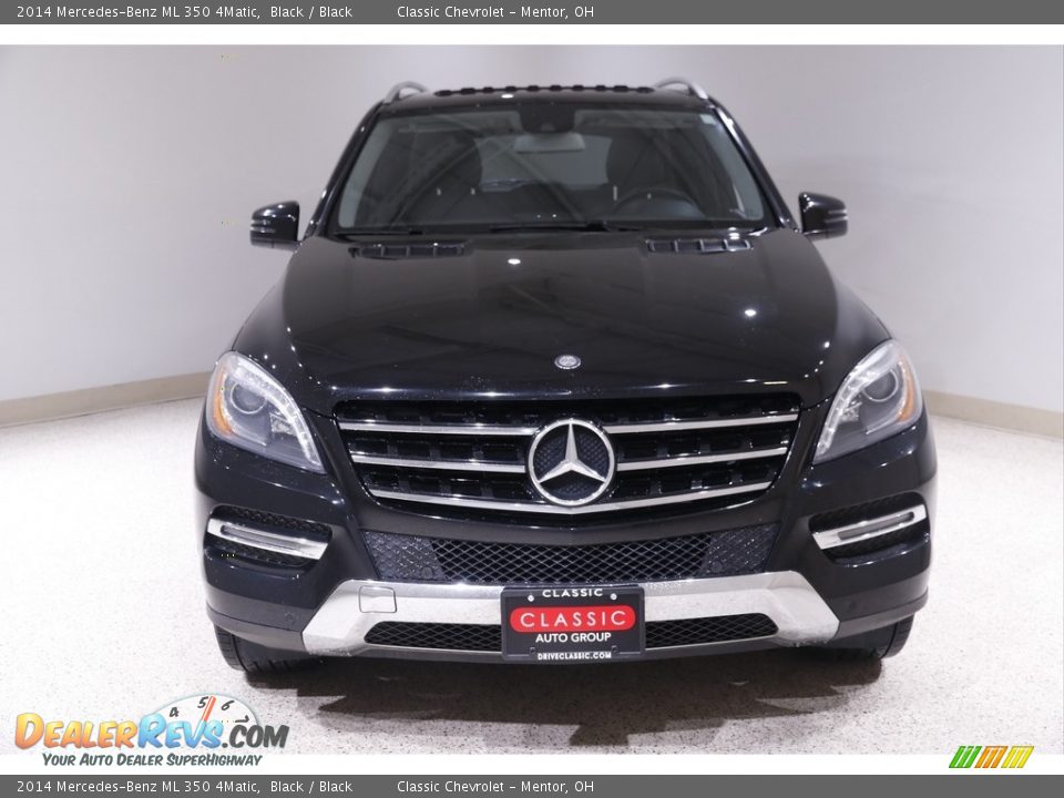 2014 Mercedes-Benz ML 350 4Matic Black / Black Photo #2