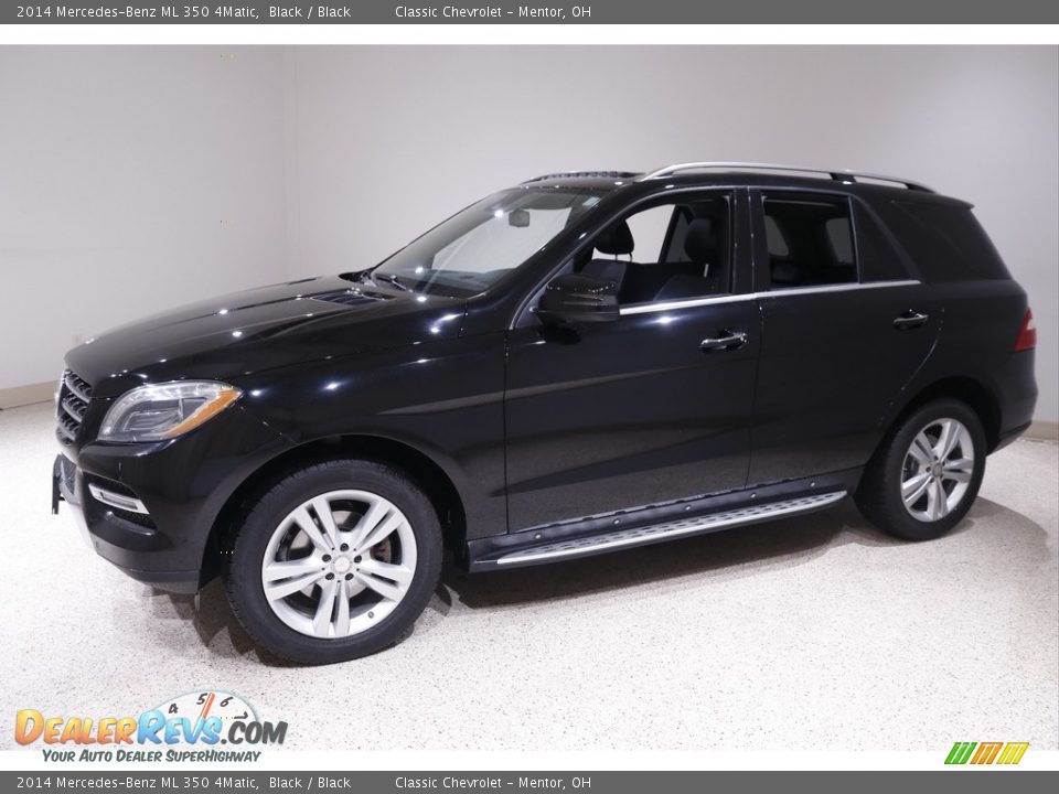 2014 Mercedes-Benz ML 350 4Matic Black / Black Photo #3