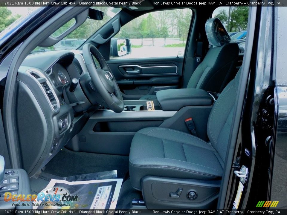 2021 Ram 1500 Big Horn Crew Cab 4x4 Diamond Black Crystal Pearl / Black Photo #11