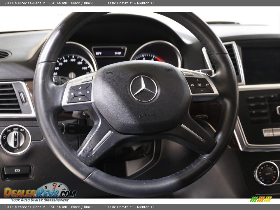 2014 Mercedes-Benz ML 350 4Matic Black / Black Photo #7