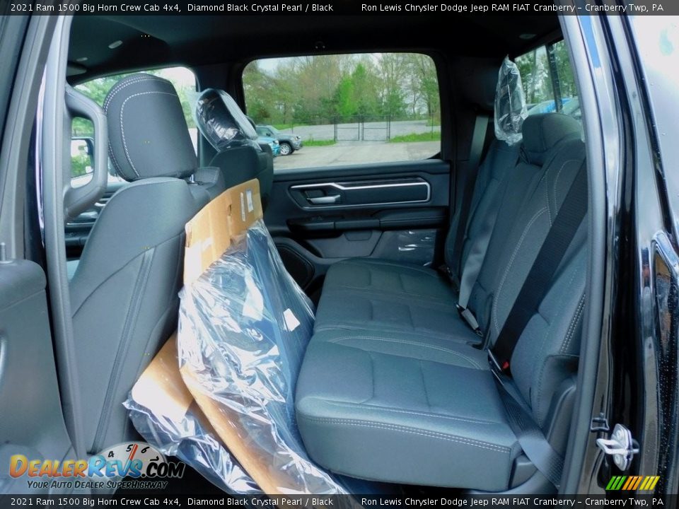 2021 Ram 1500 Big Horn Crew Cab 4x4 Diamond Black Crystal Pearl / Black Photo #12