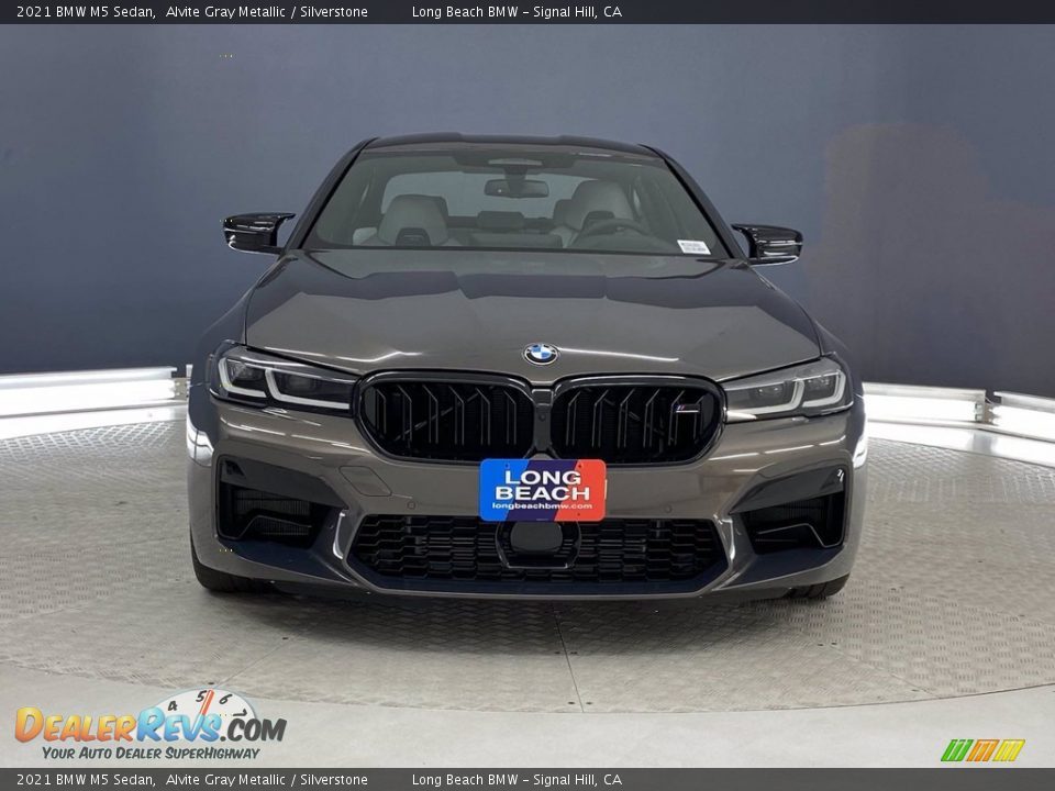 2021 BMW M5 Sedan Alvite Gray Metallic / Silverstone Photo #2