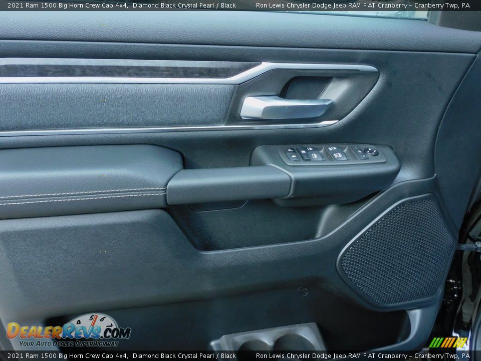 2021 Ram 1500 Big Horn Crew Cab 4x4 Diamond Black Crystal Pearl / Black Photo #14
