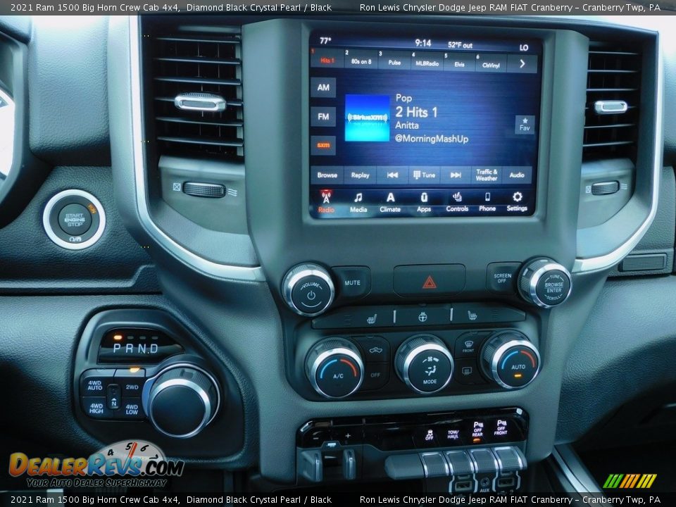 2021 Ram 1500 Big Horn Crew Cab 4x4 Diamond Black Crystal Pearl / Black Photo #15