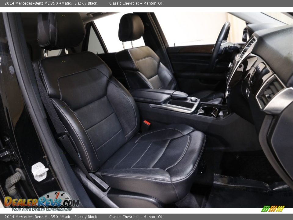 2014 Mercedes-Benz ML 350 4Matic Black / Black Photo #14