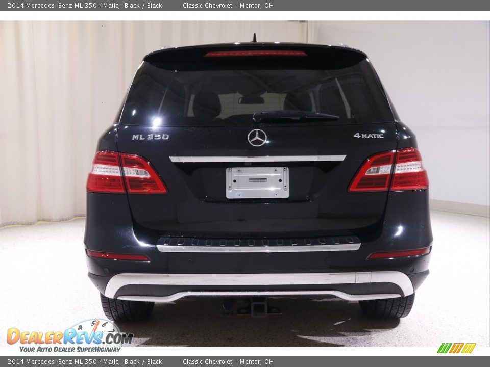 2014 Mercedes-Benz ML 350 4Matic Black / Black Photo #17