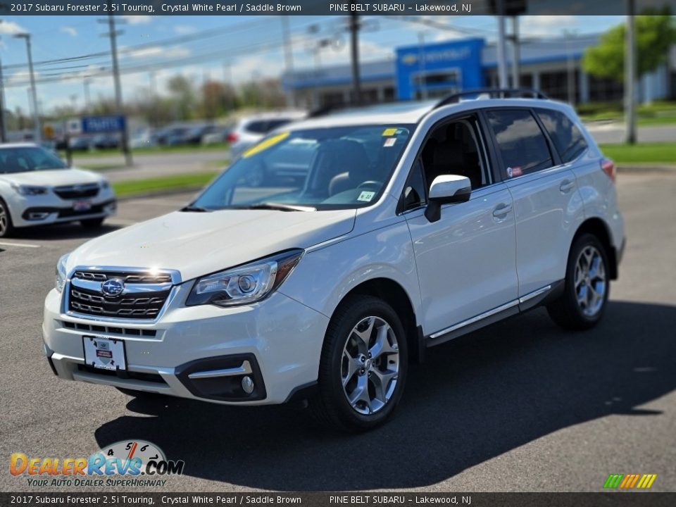 2017 Subaru Forester 2.5i Touring Crystal White Pearl / Saddle Brown Photo #1