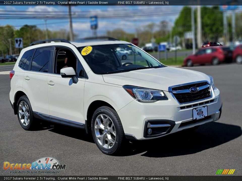 2017 Subaru Forester 2.5i Touring Crystal White Pearl / Saddle Brown Photo #13