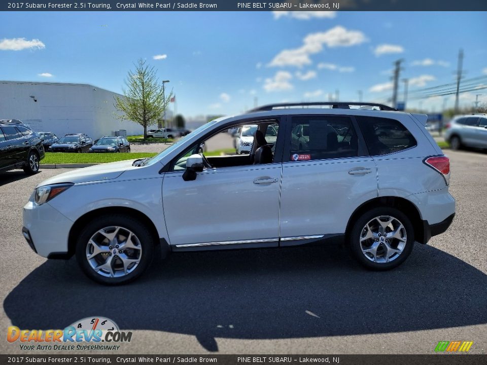 2017 Subaru Forester 2.5i Touring Crystal White Pearl / Saddle Brown Photo #16