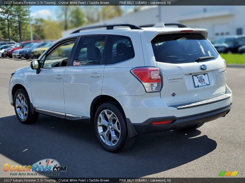 2017 Subaru Forester 2.5i Touring Crystal White Pearl / Saddle Brown Photo #17