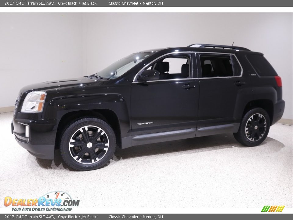 2017 GMC Terrain SLE AWD Onyx Black / Jet Black Photo #3