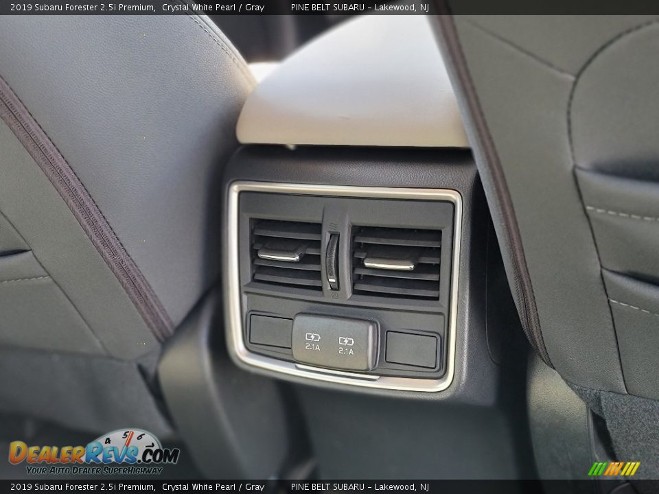 2019 Subaru Forester 2.5i Premium Crystal White Pearl / Gray Photo #15
