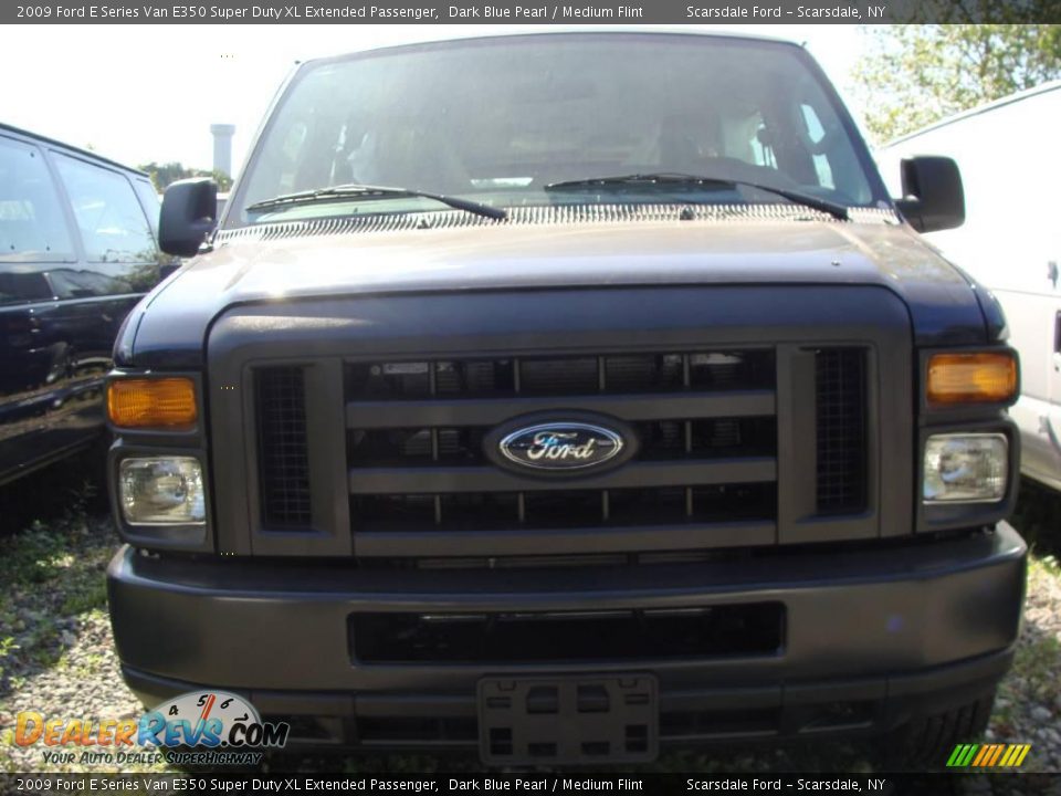2009 Ford E Series Van E350 Super Duty XL Extended Passenger Dark Blue Pearl / Medium Flint Photo #2