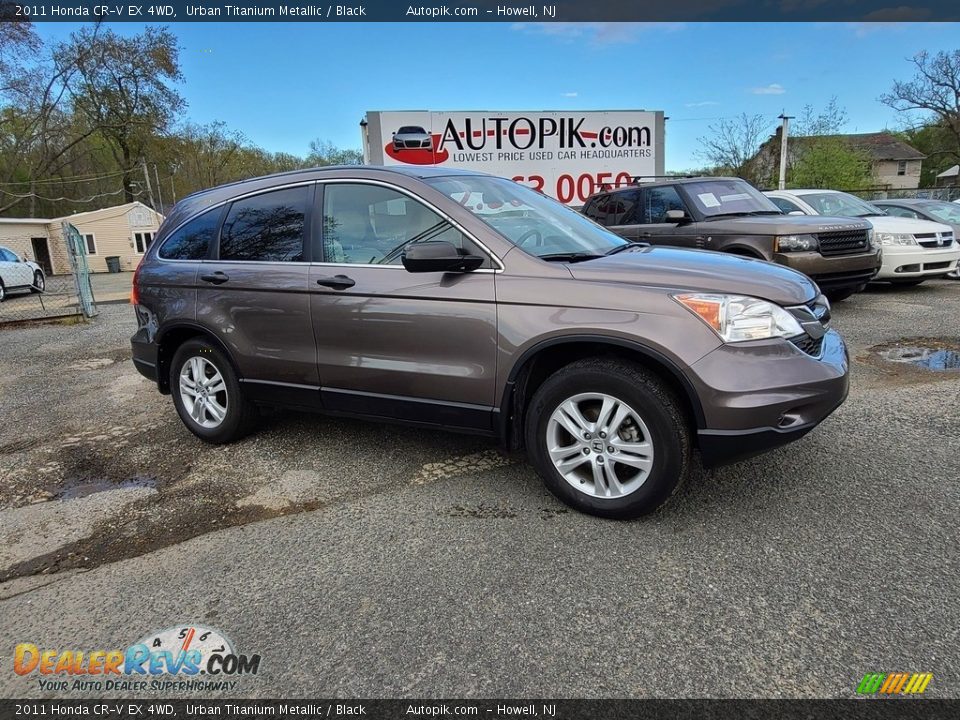 2011 Honda CR-V EX 4WD Urban Titanium Metallic / Black Photo #2