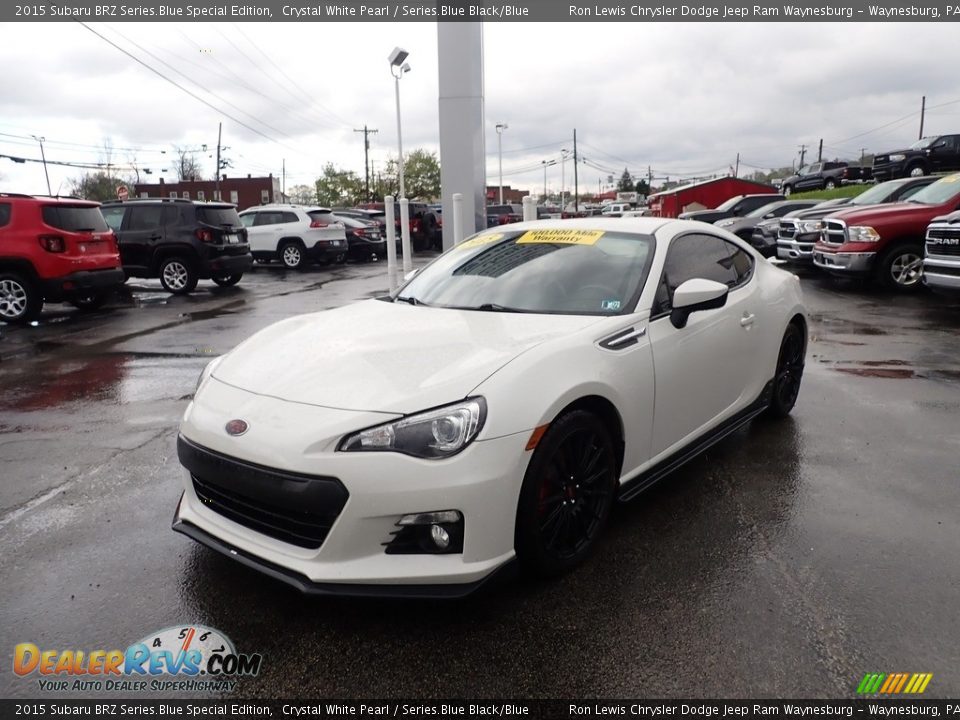 2015 Subaru BRZ Series.Blue Special Edition Crystal White Pearl / Series.Blue Black/Blue Photo #1