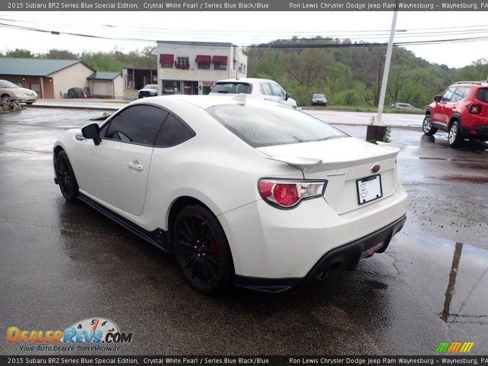 2015 Subaru BRZ Series.Blue Special Edition Crystal White Pearl / Series.Blue Black/Blue Photo #4