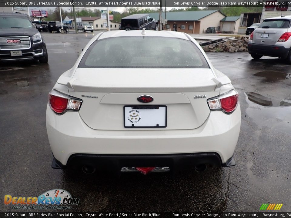 2015 Subaru BRZ Series.Blue Special Edition Crystal White Pearl / Series.Blue Black/Blue Photo #5