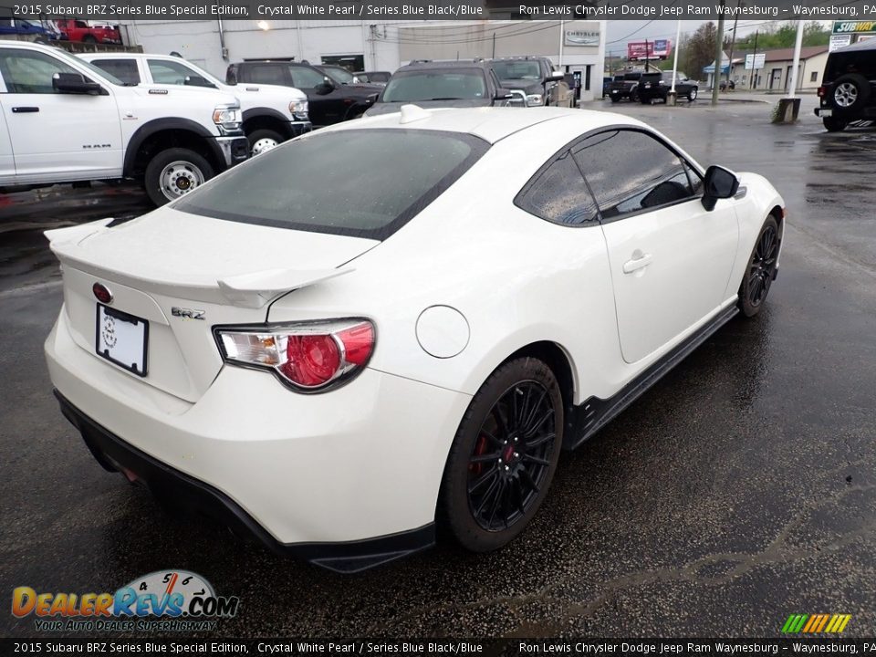 2015 Subaru BRZ Series.Blue Special Edition Crystal White Pearl / Series.Blue Black/Blue Photo #6