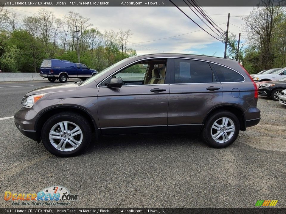 2011 Honda CR-V EX 4WD Urban Titanium Metallic / Black Photo #10