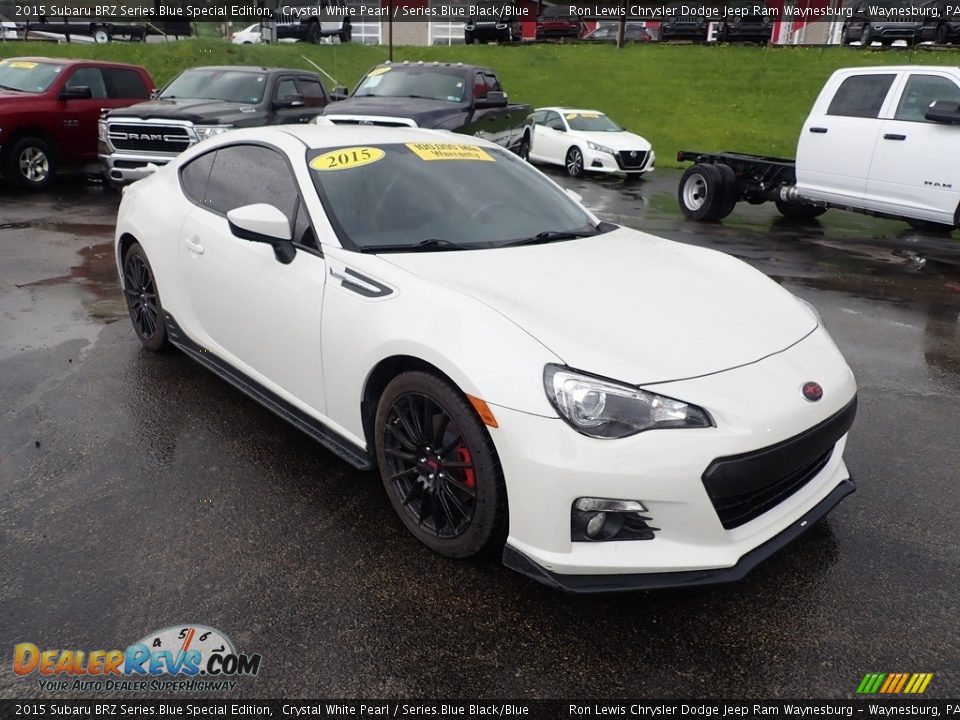 2015 Subaru BRZ Series.Blue Special Edition Crystal White Pearl / Series.Blue Black/Blue Photo #8