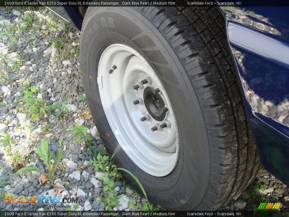 2009 Ford E Series Van E350 Super Duty XL Extended Passenger Dark Blue Pearl / Medium Flint Photo #7