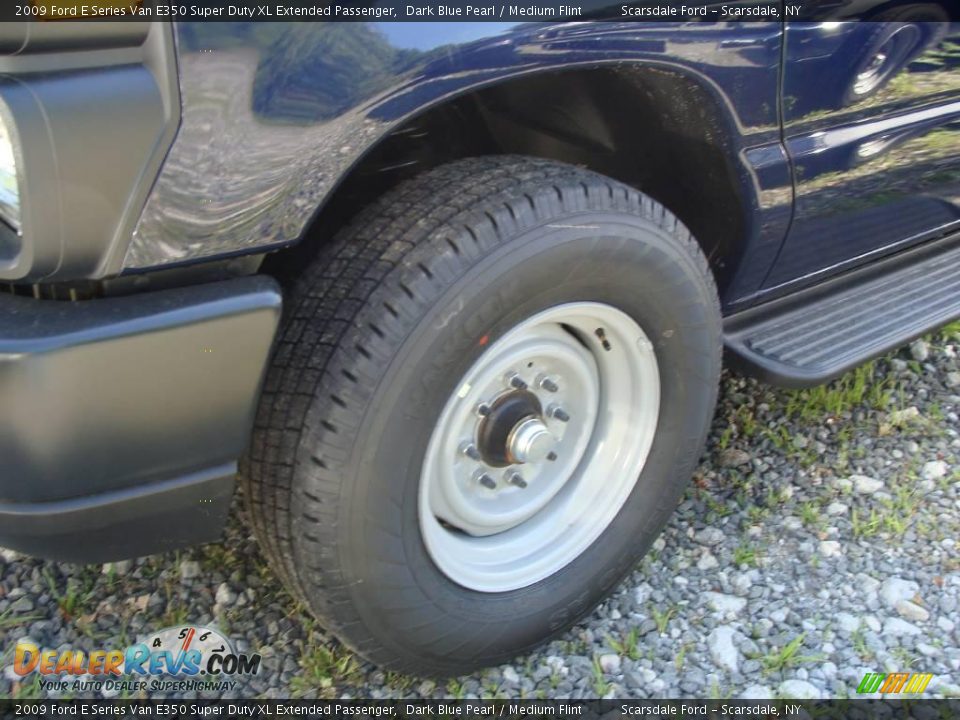 2009 Ford E Series Van E350 Super Duty XL Extended Passenger Dark Blue Pearl / Medium Flint Photo #8