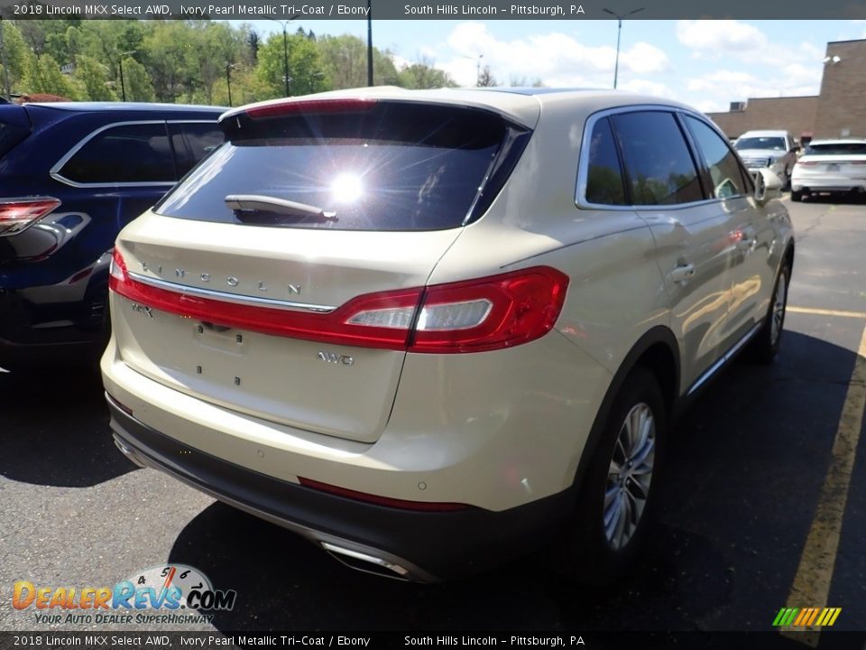 2018 Lincoln MKX Select AWD Ivory Pearl Metallic Tri-Coat / Ebony Photo #4