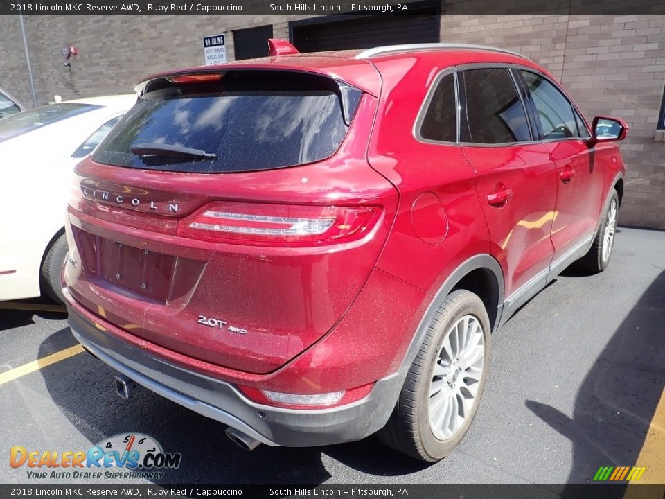 2018 Lincoln MKC Reserve AWD Ruby Red / Cappuccino Photo #4