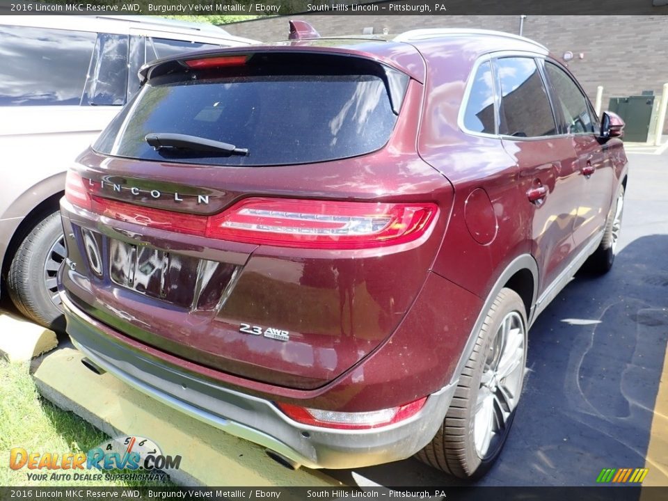 2016 Lincoln MKC Reserve AWD Burgundy Velvet Metallic / Ebony Photo #4